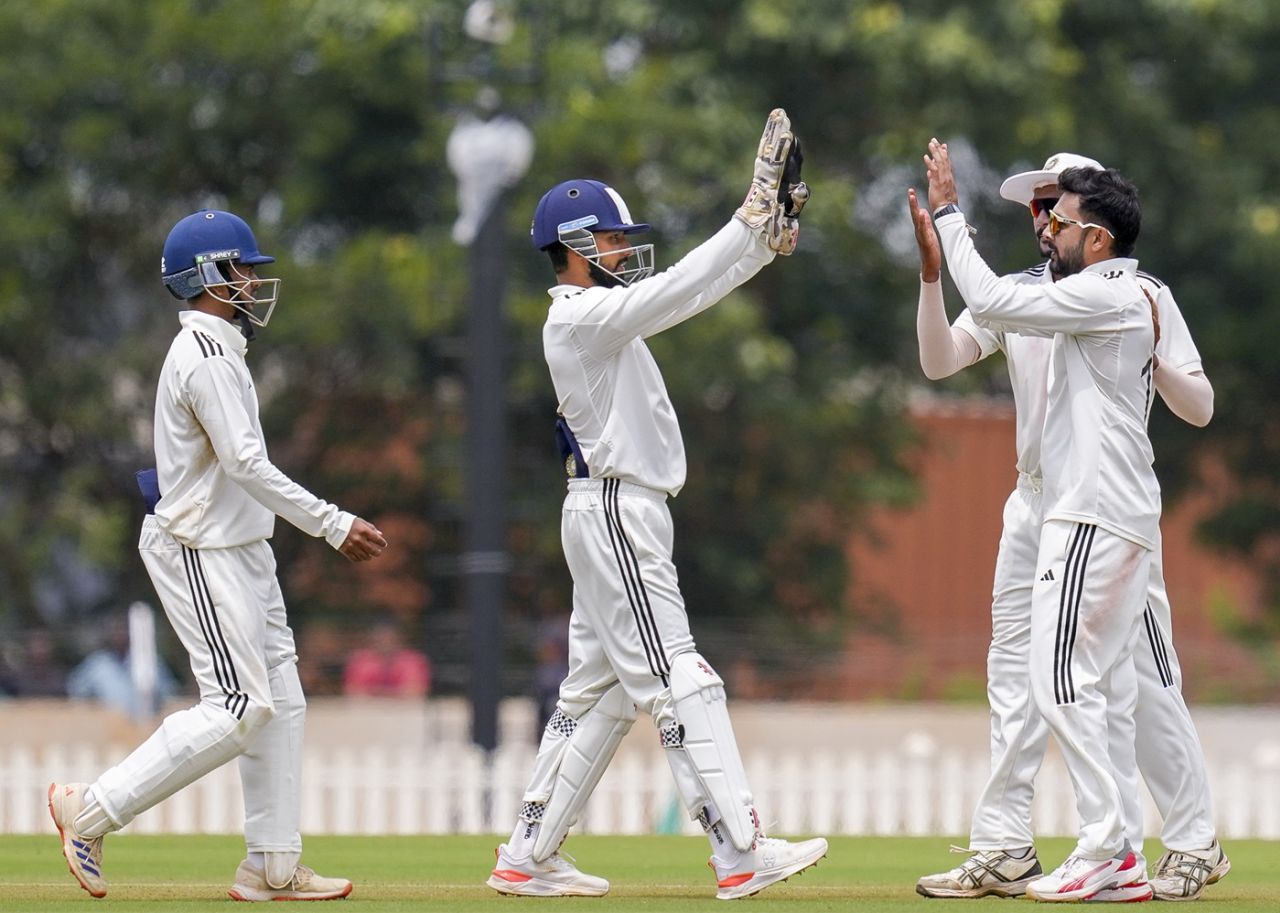 Ankit Sharma starred with a four-wicket haul, South Zone vs Central Zone, Duleep Trophy final, 3rd day, CEG Ground, September 13, 2025