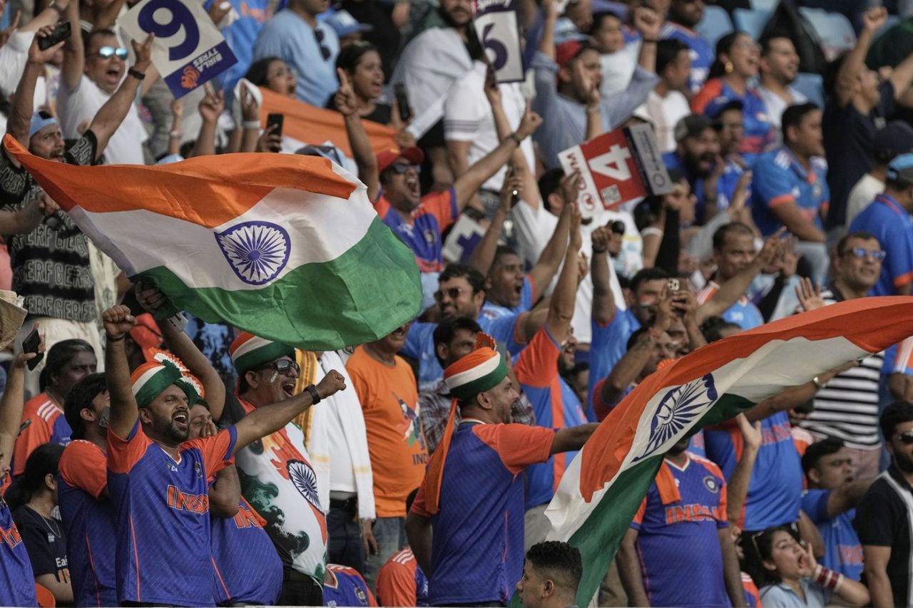 India fans revel in the atmosphere, India vs Pakistan, Men's T20 Asia Cup, Dubai, September 14, 2025