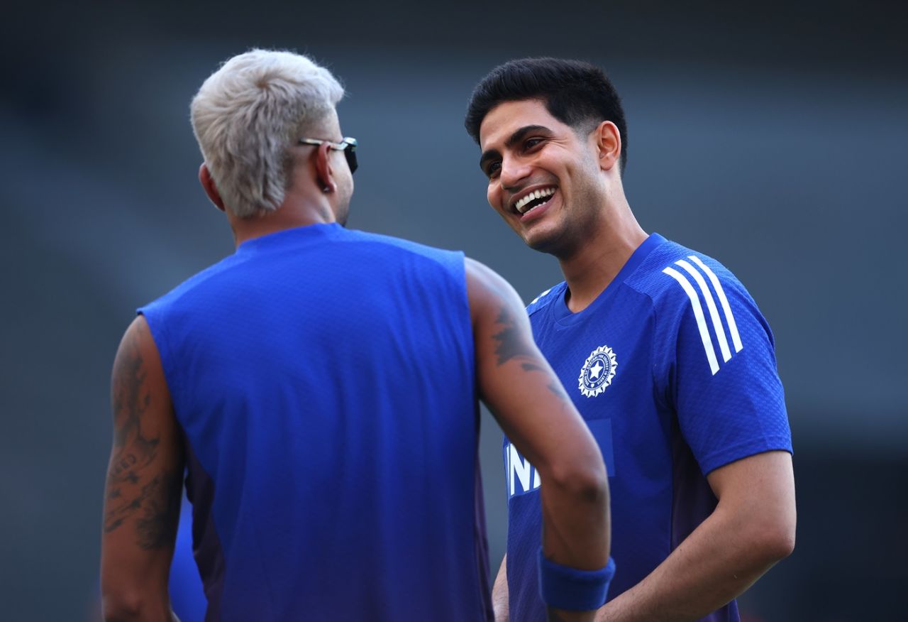 Shubman Gill shares a light moment with Hardik Pandya, India vs Pakistan, Men's T20 Asia Cup, Dubai, September 14, 2025