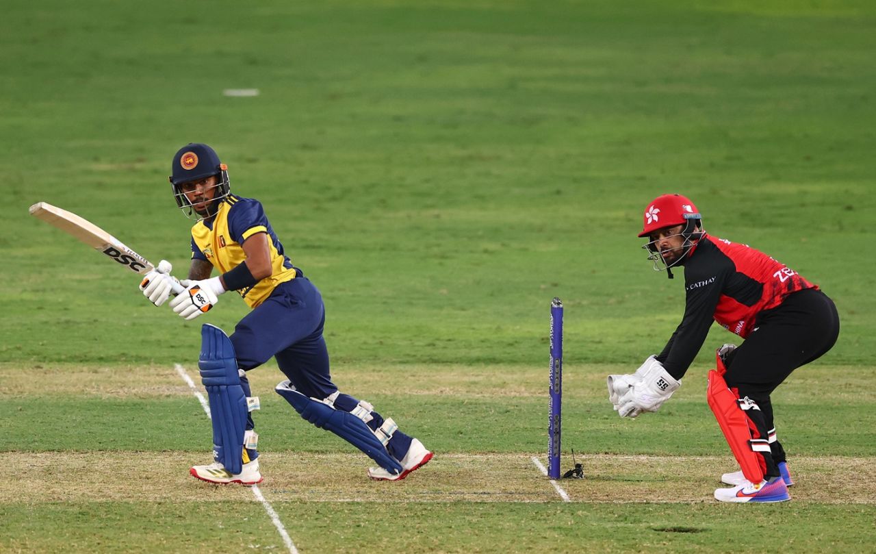Pathum Nissanka maintained a strike-rate of 150 for his first ten balls, Sri Lanka vs Hong Kong, Men's T20 Asia Cup, Dubai, September 15, 2025
