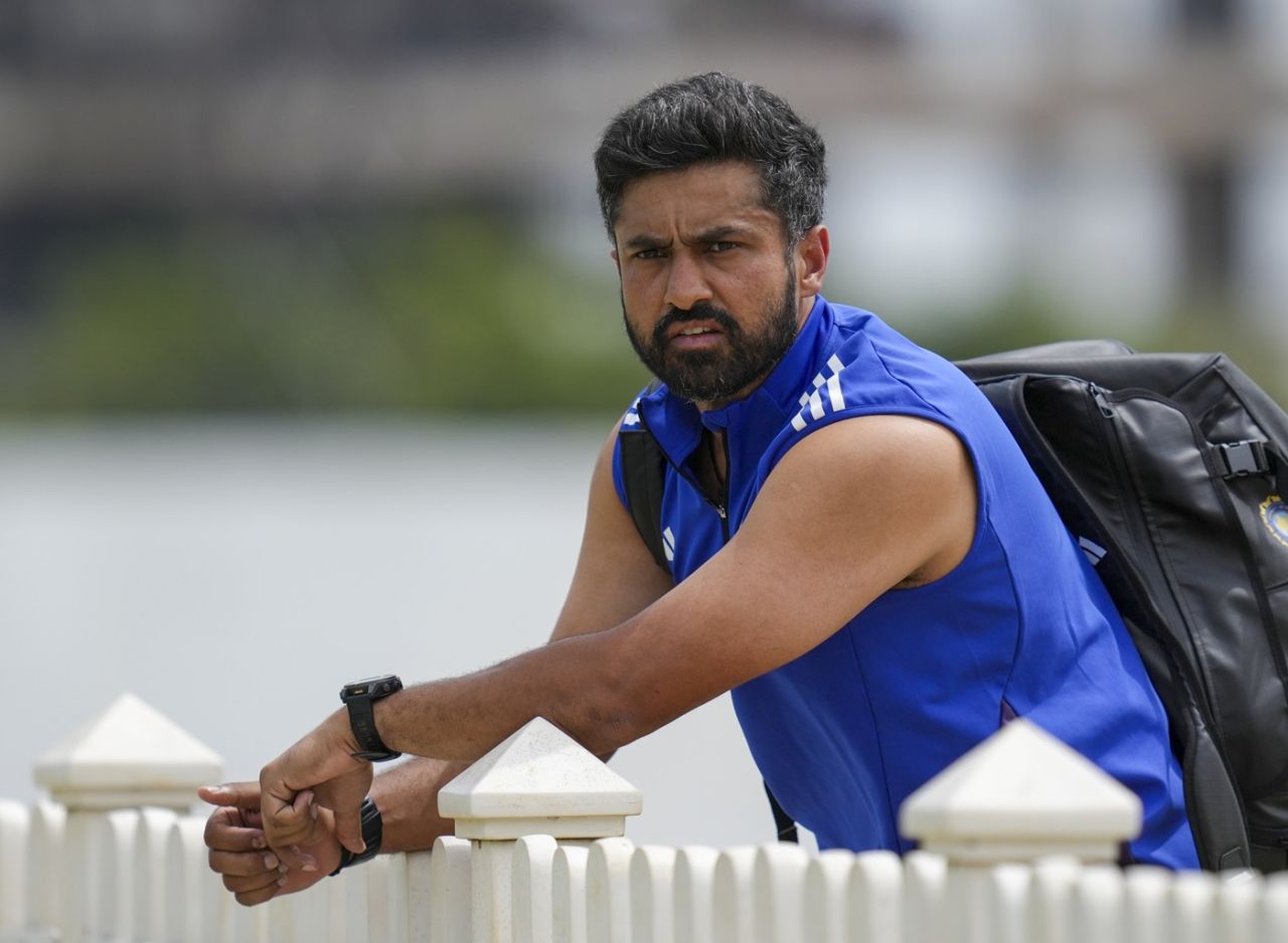 Karun Nair at the BCCI's Centre of Excellence , South Zone vs Central Zone, Duleep Trophy final, 4th day, CoE Ground, September 14, 2025