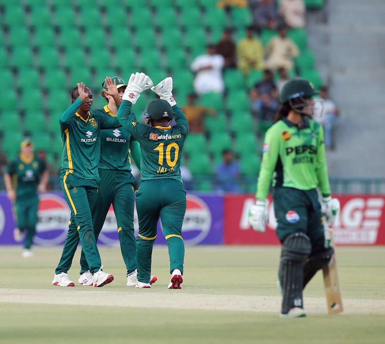 Ayabonga Khaka took two wickets in her first seven overs, Pakistan women vs South Africa women, 1st ODI, Lahore, September 16, 2025