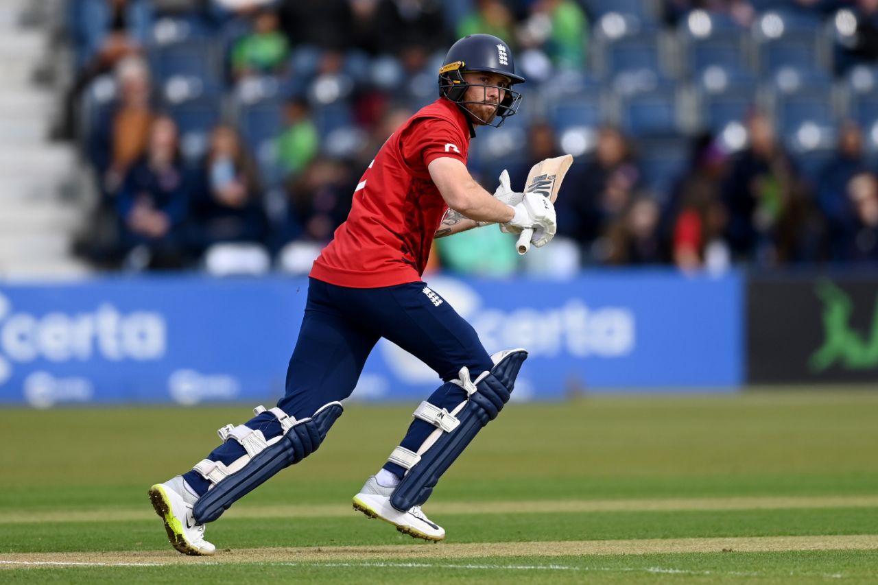 Phil Salt started with a bang in the powerplay, Ireland vs England, 1st Men's T20 International, Malahide, Dublin, September 17, 2025