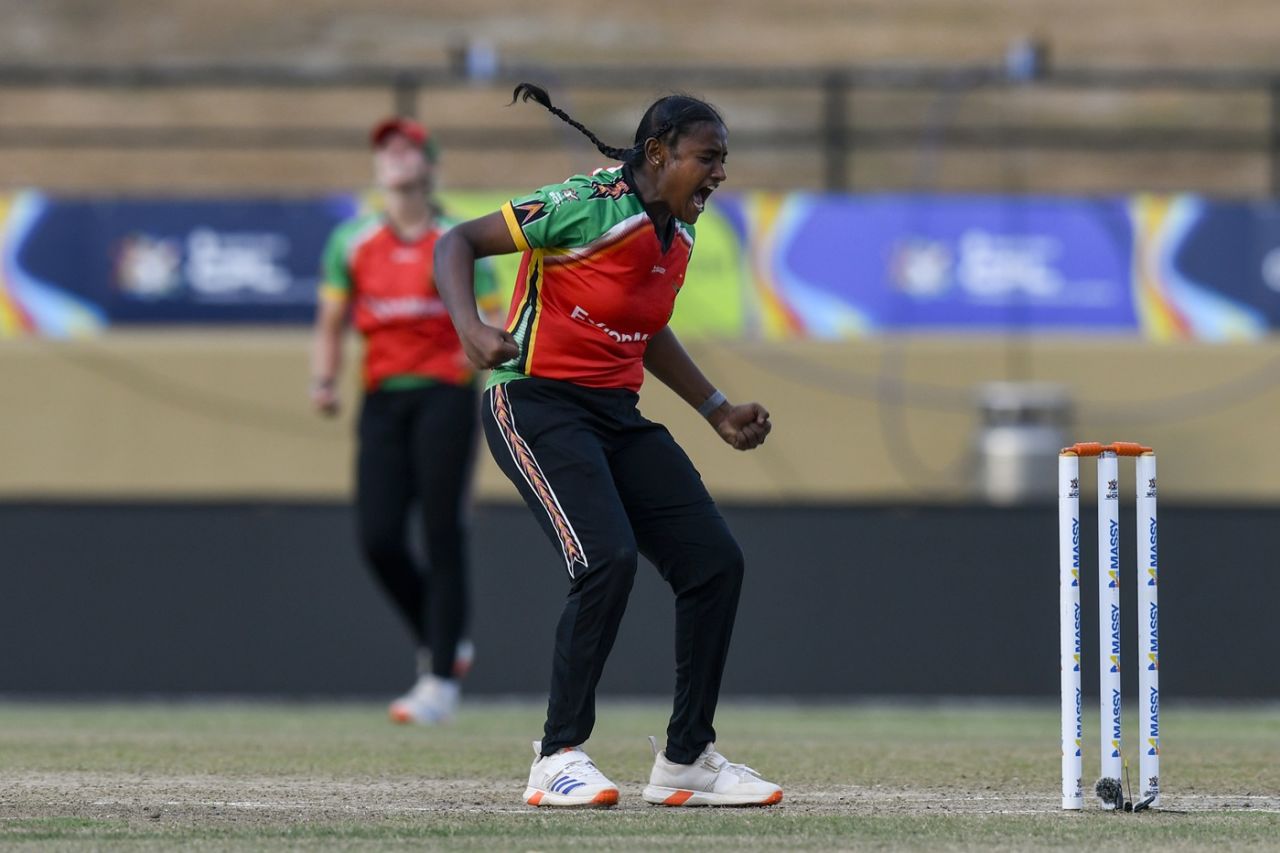 Ashmini Munisar kept Amazon Warriors' hopes alive with 3 for 21, Barbados Royals vs Guyana Amazon Warriors, WCPL, Guyana, September 17, 2025