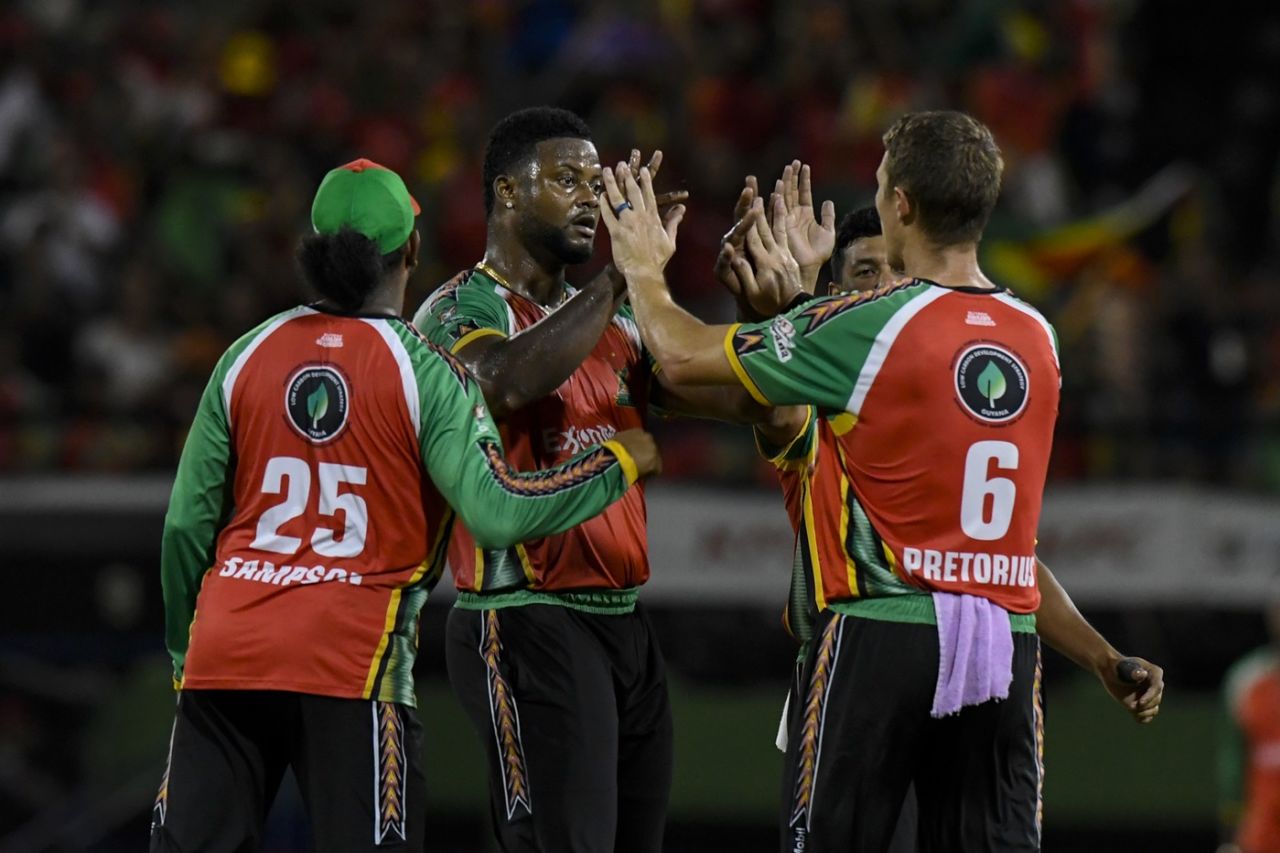 Romario Shepherd struck in his first over, Guyana Amazon Warriors vs St Lucia Kings, CPL, Qualifier 1, Guyana, September 17, 2025