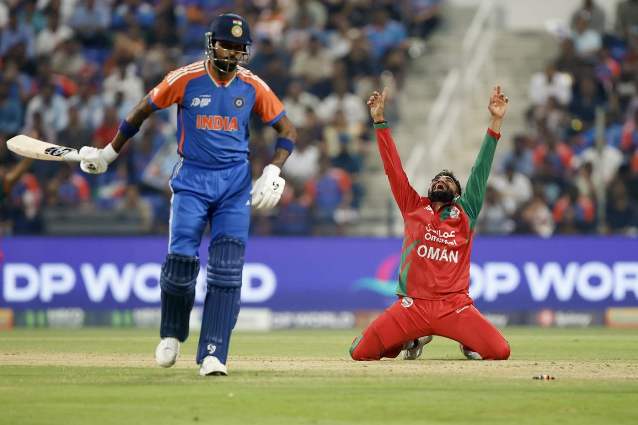 Hardik Pandya was run out for 1, India vs Oman, Asia Cup, Dubai, September 19, 2025
