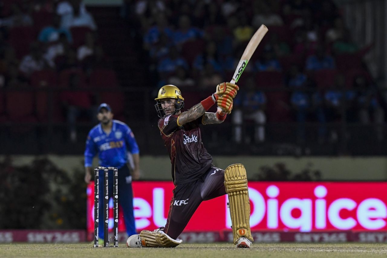 Alex Hales took his time to score 58, St Lucia Kings vs Trinbago Knight Riders, CPL 2025, Qualifier 2, Providence, September 19, 2025