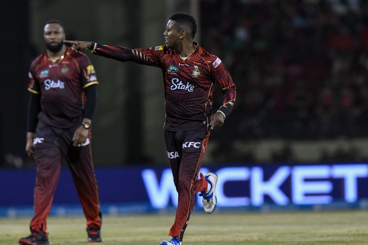 Akeal Hosein got two wickets, Guyana Amazon Warriors vs Trinbago Knight Riders, CPL final, Providence, September 21, 2025