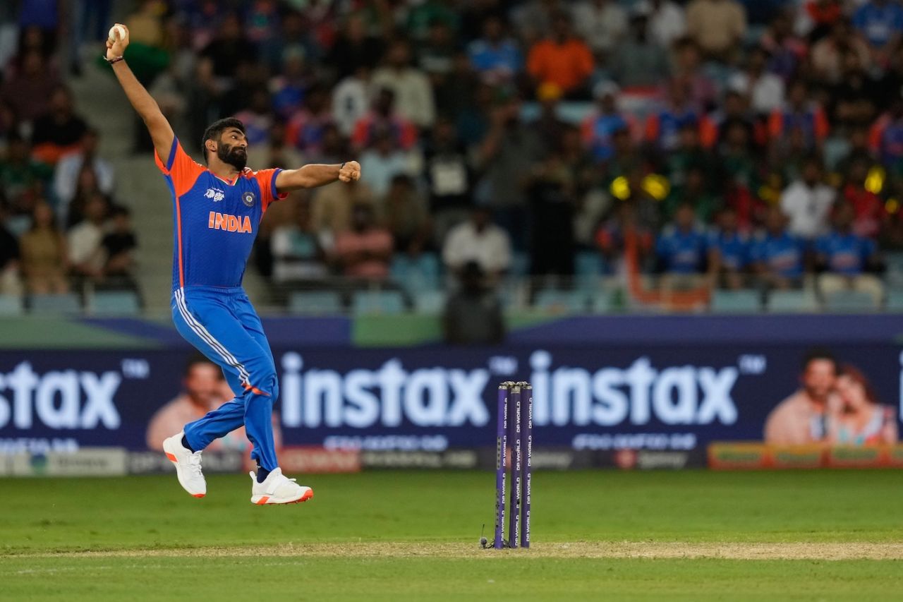 Jasprit Bumrah finished with 2 for 18 from his four overs, India vs Bangladesh, Asia Cup Super Fours, Dubai, September 24, 2025