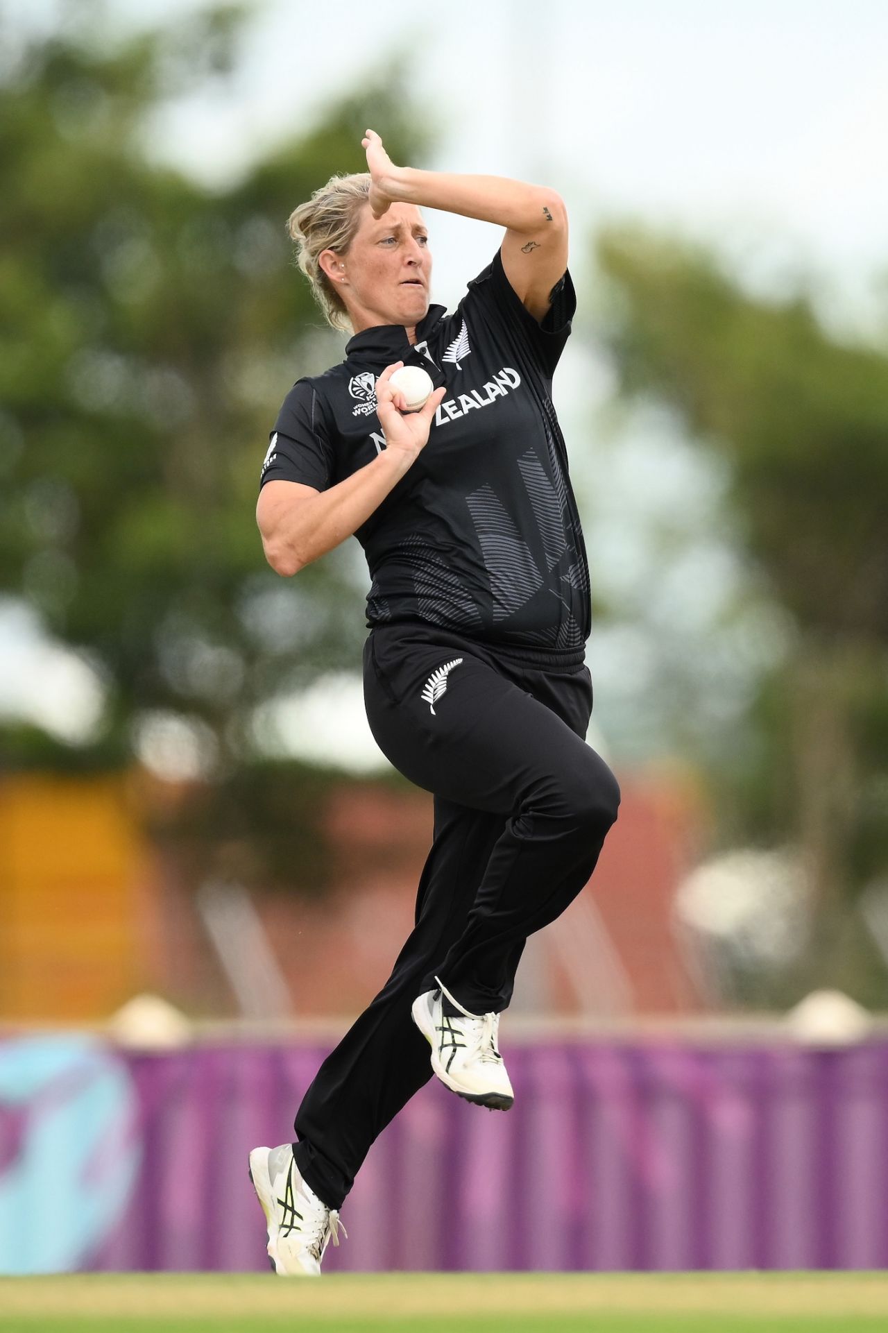 Sophie Devine runs in to bowl, India A vs New Zealand, ICC Women's World Cup warm-up, Bengaluru, September 25, 2025