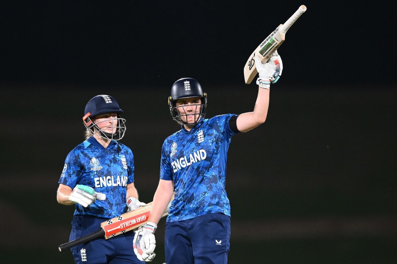 Nat Sciver-Brunt and Emma Lamb added 173 runs for the fourth wicket, India vs England, ODI Women's World Cup warm-up, Bengaluru, September 25, 2025