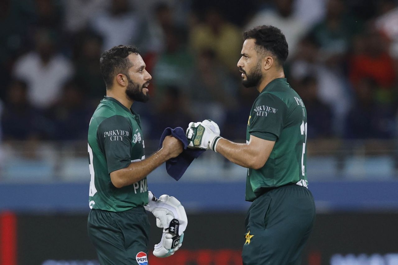 Mohammad Haris and Mohammad Nawaz had a quick partnership, Bangladesh vs Pakistan, Men's T20 Asia Cup, Dubai, September 25, 2025