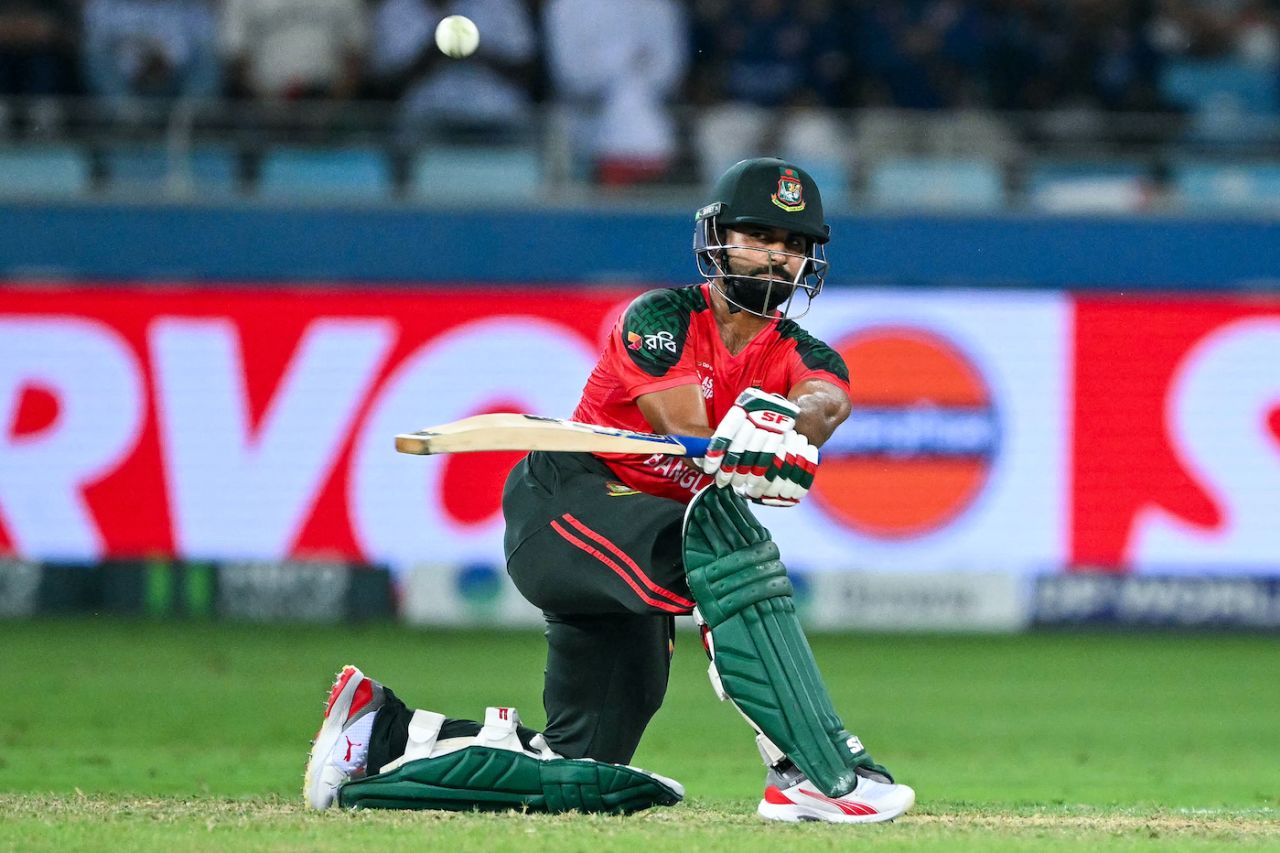 Shamim Hossain was the only batter in the top seven to go past 20, Bangladesh vs Pakistan, Men's T20 Asia Cup, Dubai, September 25, 2025