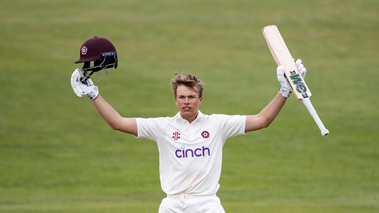 Stuart van der Merwe made a century on first-class debut, Northamptonshire vs Leicestershire, County Championship, Wantage Road, September 27, 2025