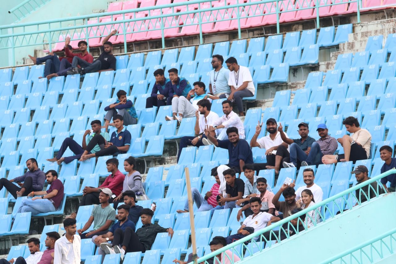 Spectators during the India A game in Lucknow, India A vs Australia A, Lucknow, September 26, 2025
