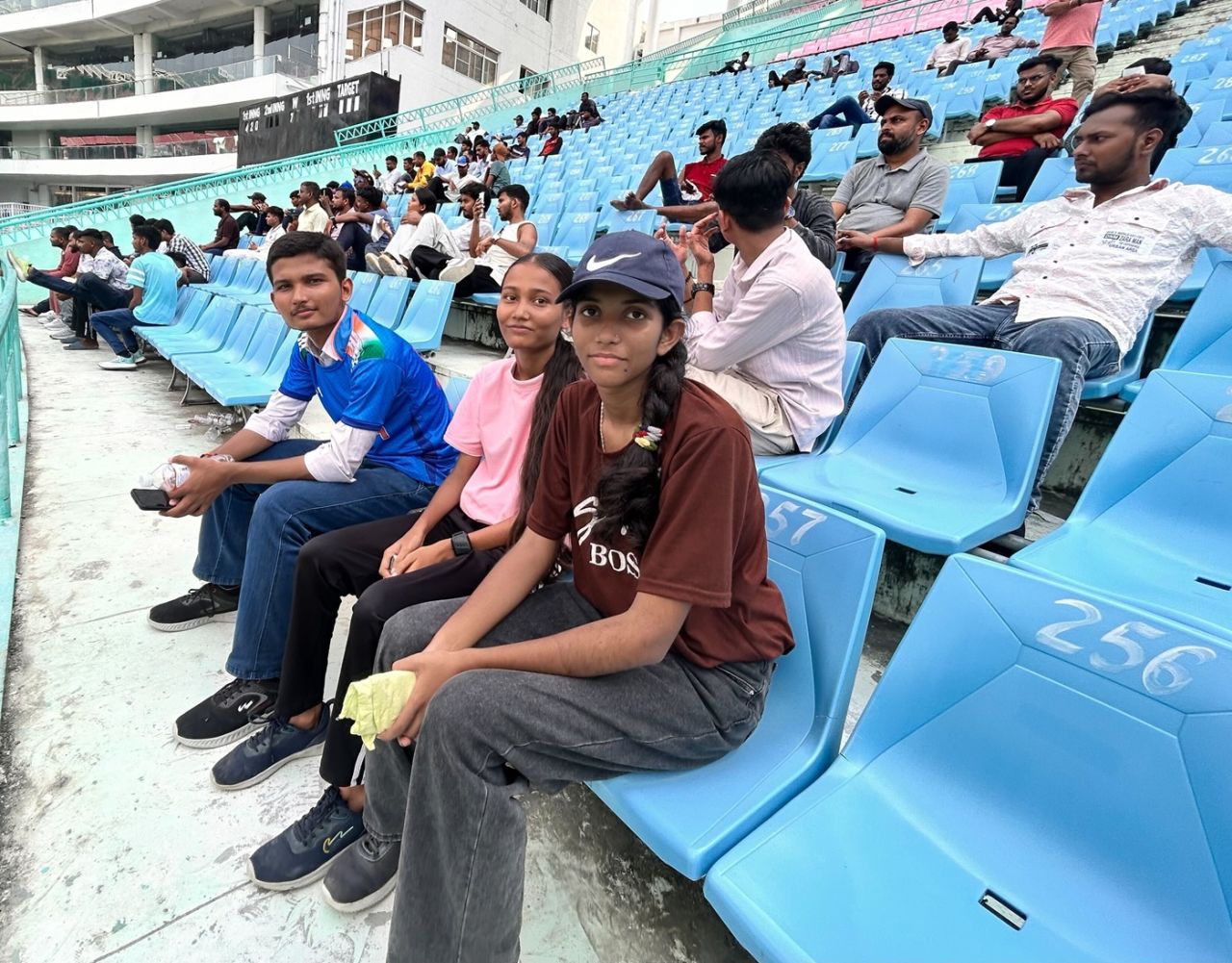 Vasinee and Jyoti had come to watch the India A match with brother Vishal, India A vs Australia A, Lucknow, September 26, 2025
