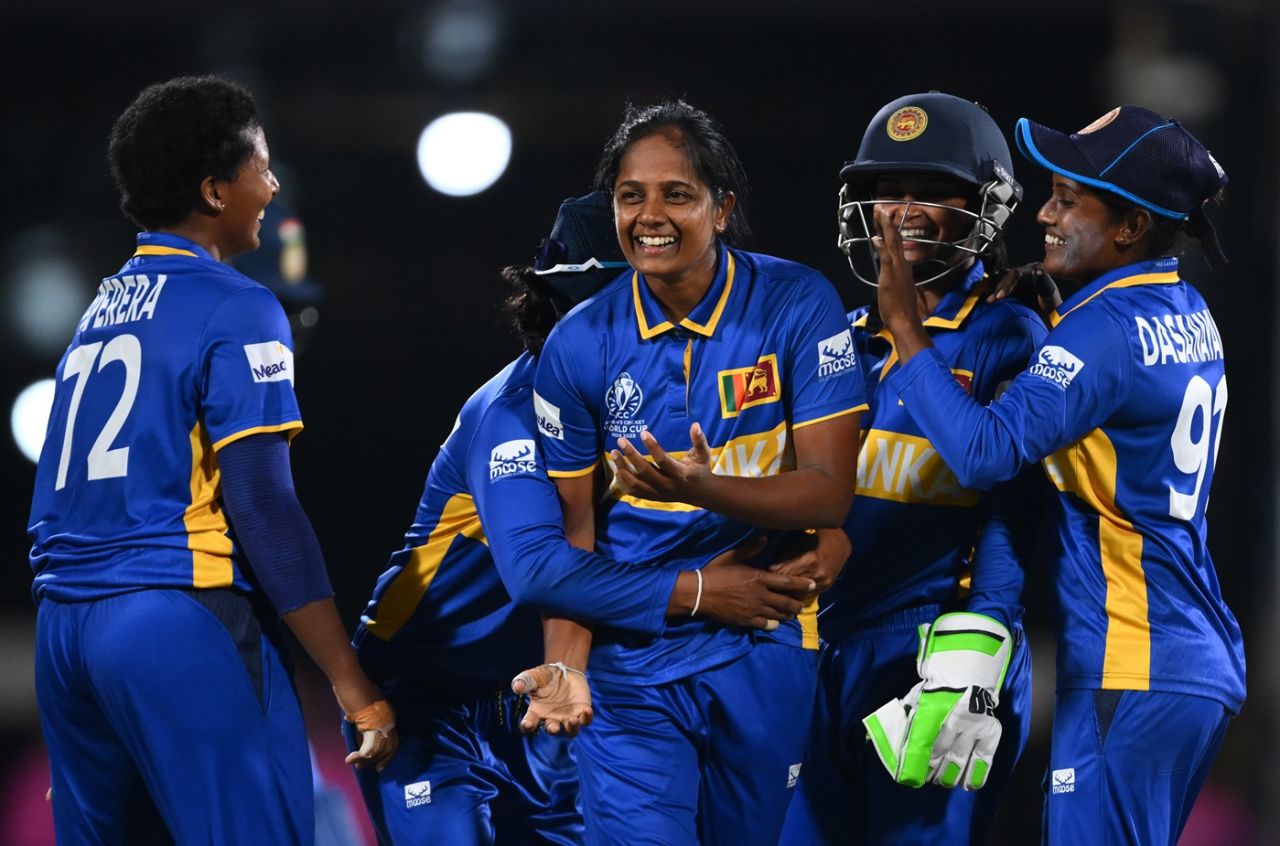 Inoka Ranaweera strruck thrice in an over, India vs Sri Lanka, Women's ODI World Cup, Guwahati, September 30, 2025