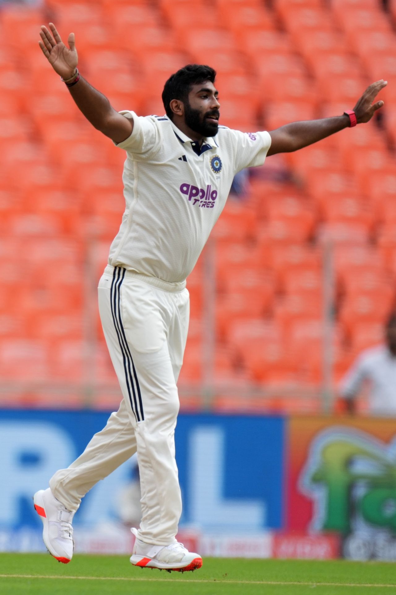 The movement on offer kept Jasprit Bumrah interested, India vs West Indies, 1st Test, Ahmedabad, 1st day, October 2, 2025