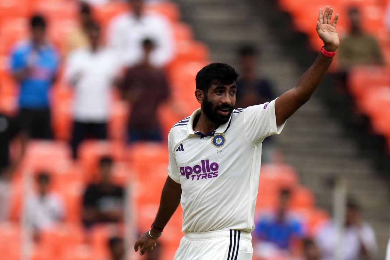Jasprit Bumrah appeals successful for John Campbell's wicket, India vs West Indies, 1st Test, Ahmedabad, 1st day, October 2, 2025