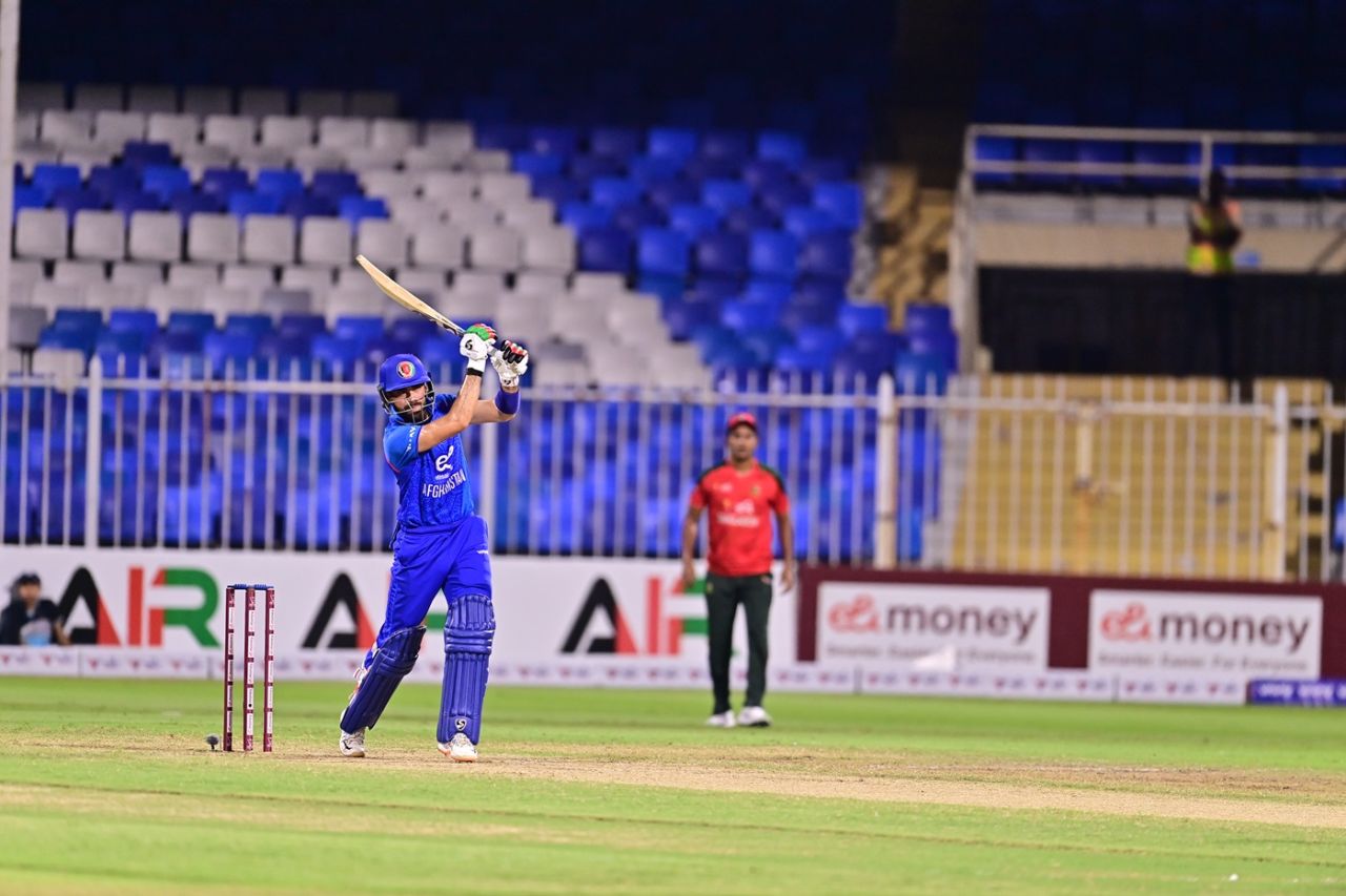 Ibrahim Zadran made a 37-ball 38, Afghanistan vs Bangladesh, 2nd T20I, Sharjah, October 3. 2025