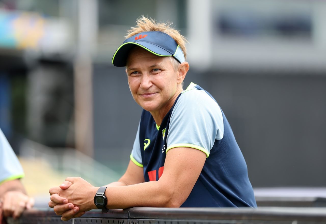 Shelley Nitschke watched on before the start of play, Australia vs Sri Lanka, Women's World Cup 2025, Colombo, October 4, 2025