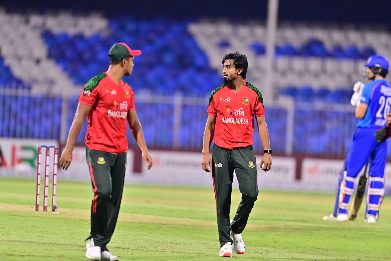 Tanzim Hasan Sakib struck back-to-back, Afghanistan vs Bangladesh, 3rd T20I, Sharjah, October 5, 2025