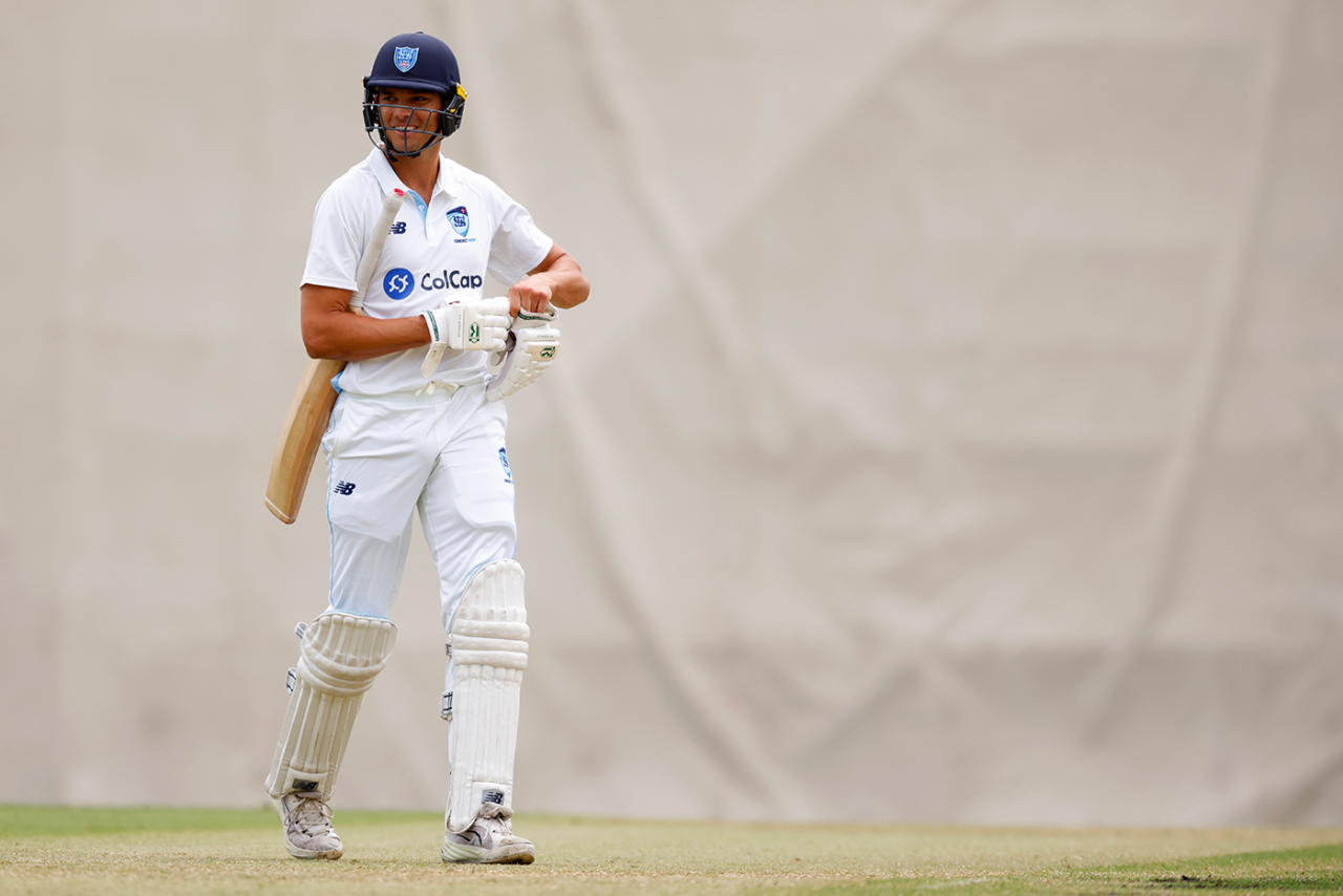 Chris Green walks off after his first innings dismissal, Western Australia vs New South Wales, Sheffield Shield, WACA, October 5, 2025