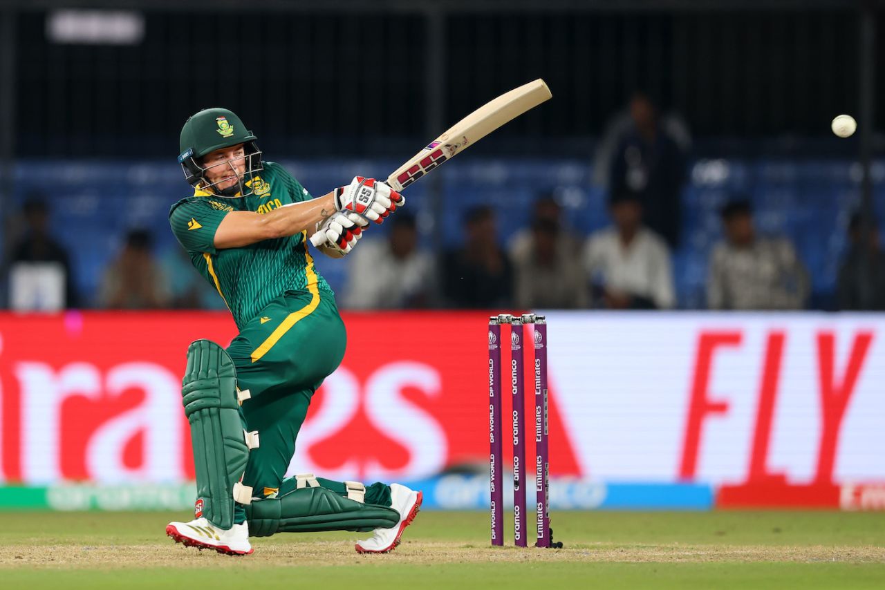 Forty of Tazmin Brits' first 51 runs came in boundaries, New Zealand vs South Africa, Women's ODI World Cup, Indore, October 6, 2025