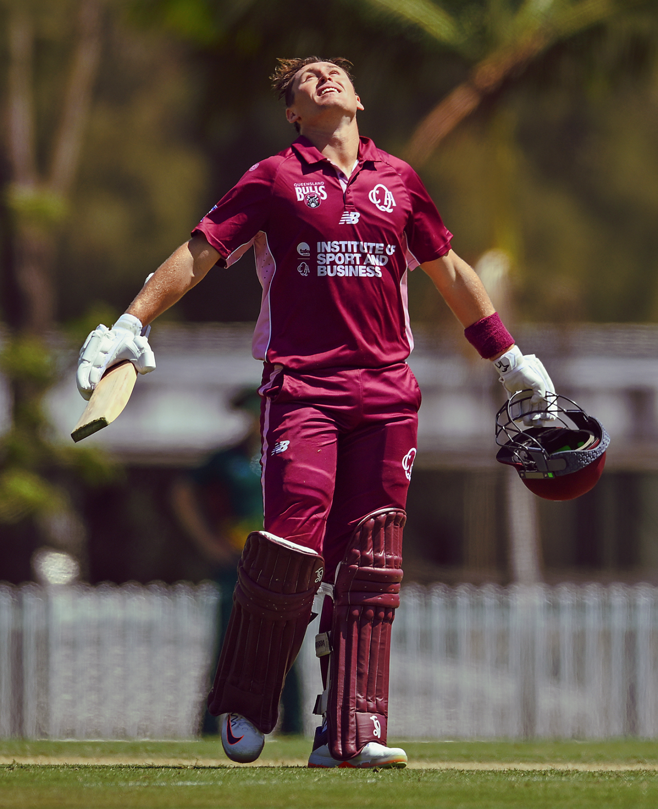 Marnus Labuschagne continued his prolific early-season form with another hundred, Queensland vs Tasmania, One-Day Cup, Allan Border Field, October 9, 2025