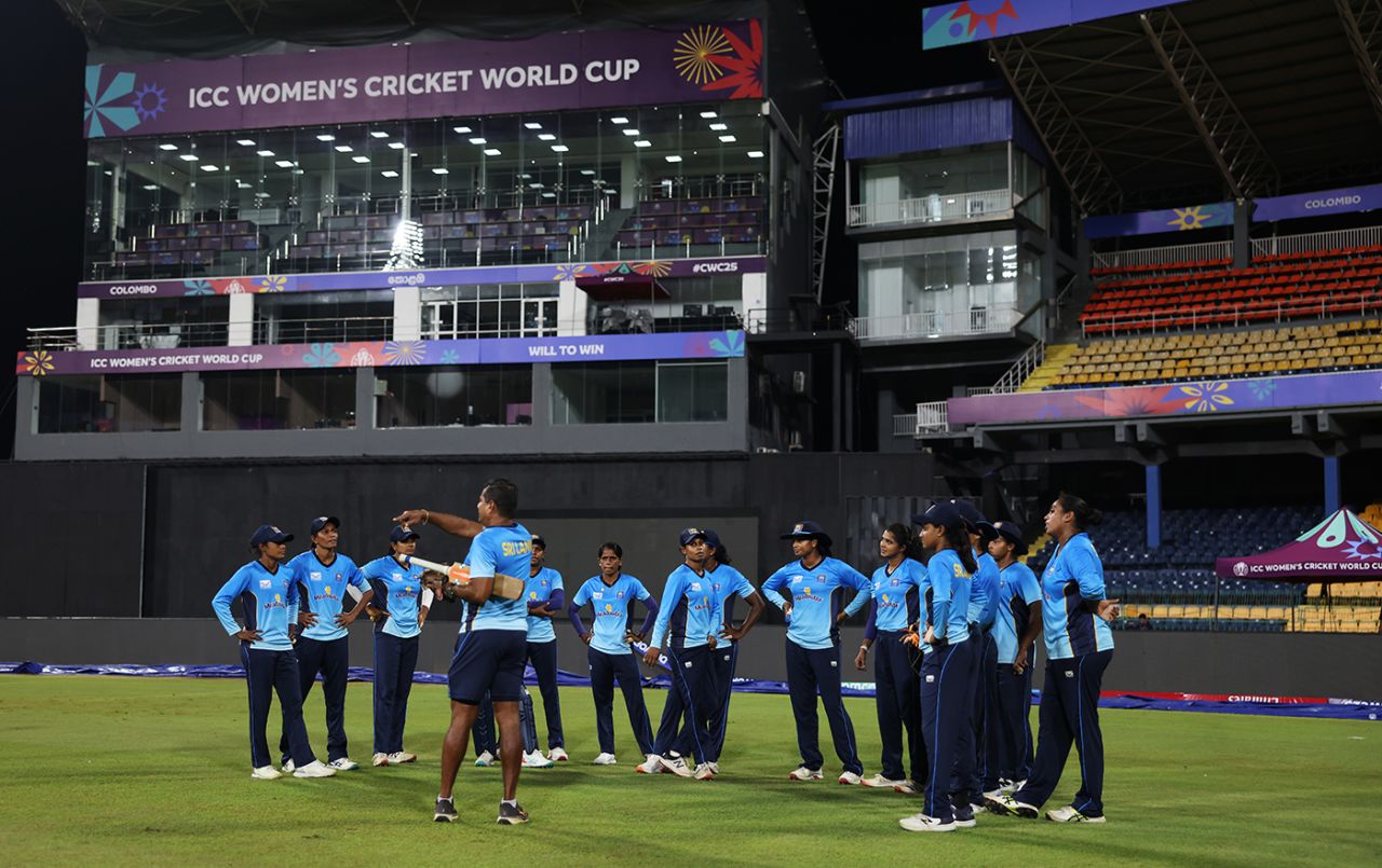 Sri Lanka train under lights, Colombo, October 10, 2025