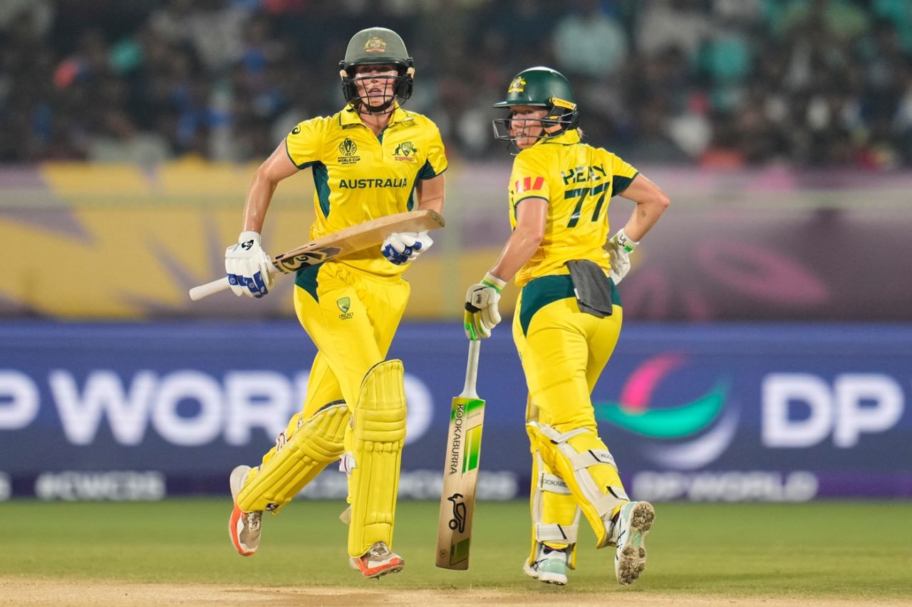 Alyssa Healy and Ellyse Perry kept Australia ticking along, India vs Australia, Women's ODI World Cup, Visakhapatnam, October 12, 2025