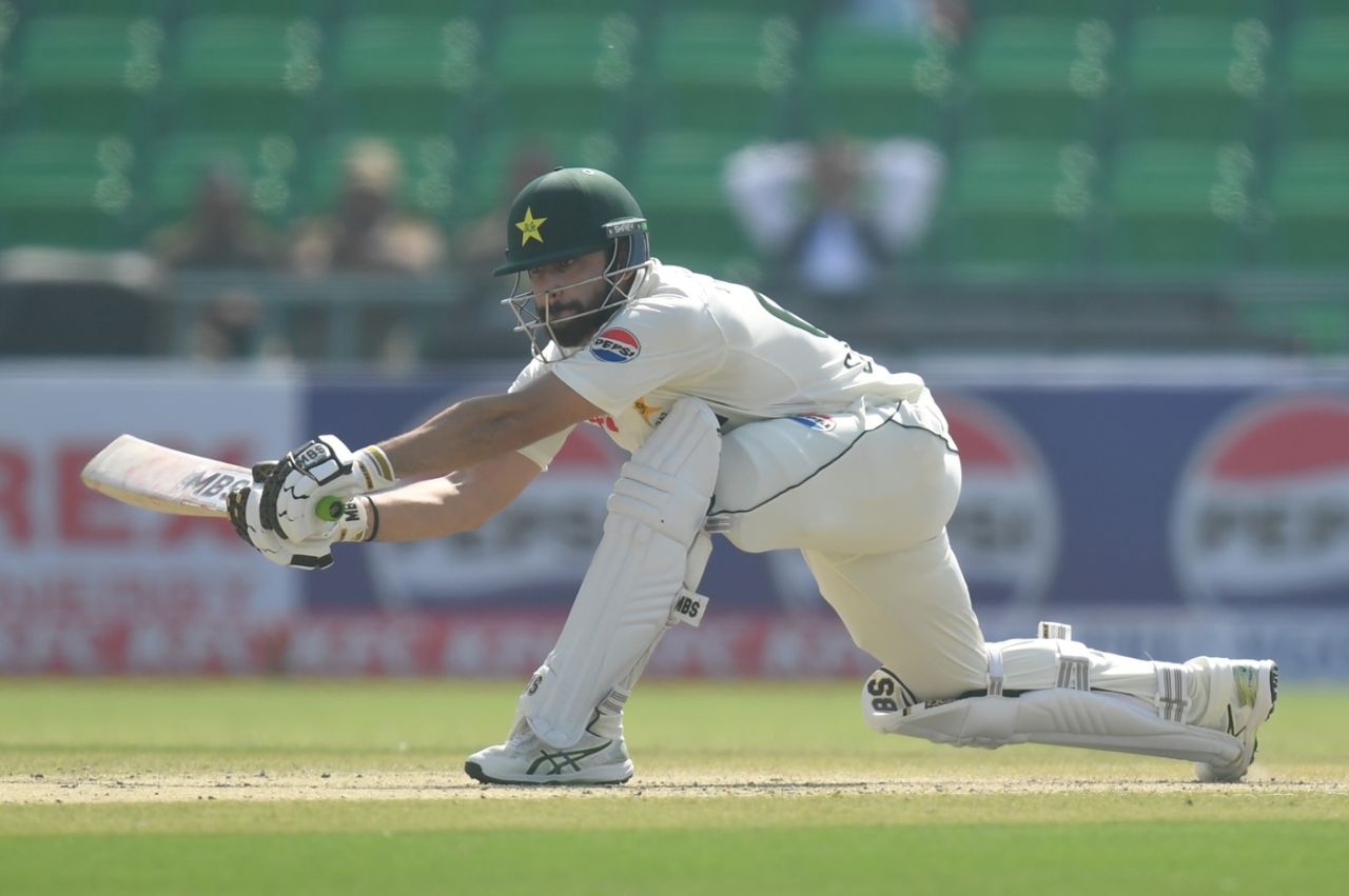 Salman Agha had the tail for company as he neared his hundred, Pakistan vs South Africa, 1st Test, Day 2, Lahore, October 13, 2025