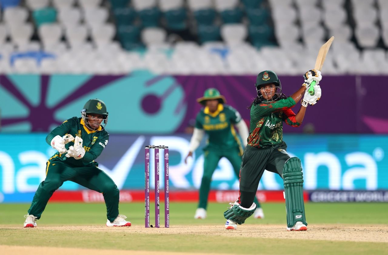 Shorna Akter helped Bangladesh finish strong, Bangladesh vs South Africa, Women's ODI World Cup, Visakhapatnam, October 13, 2025