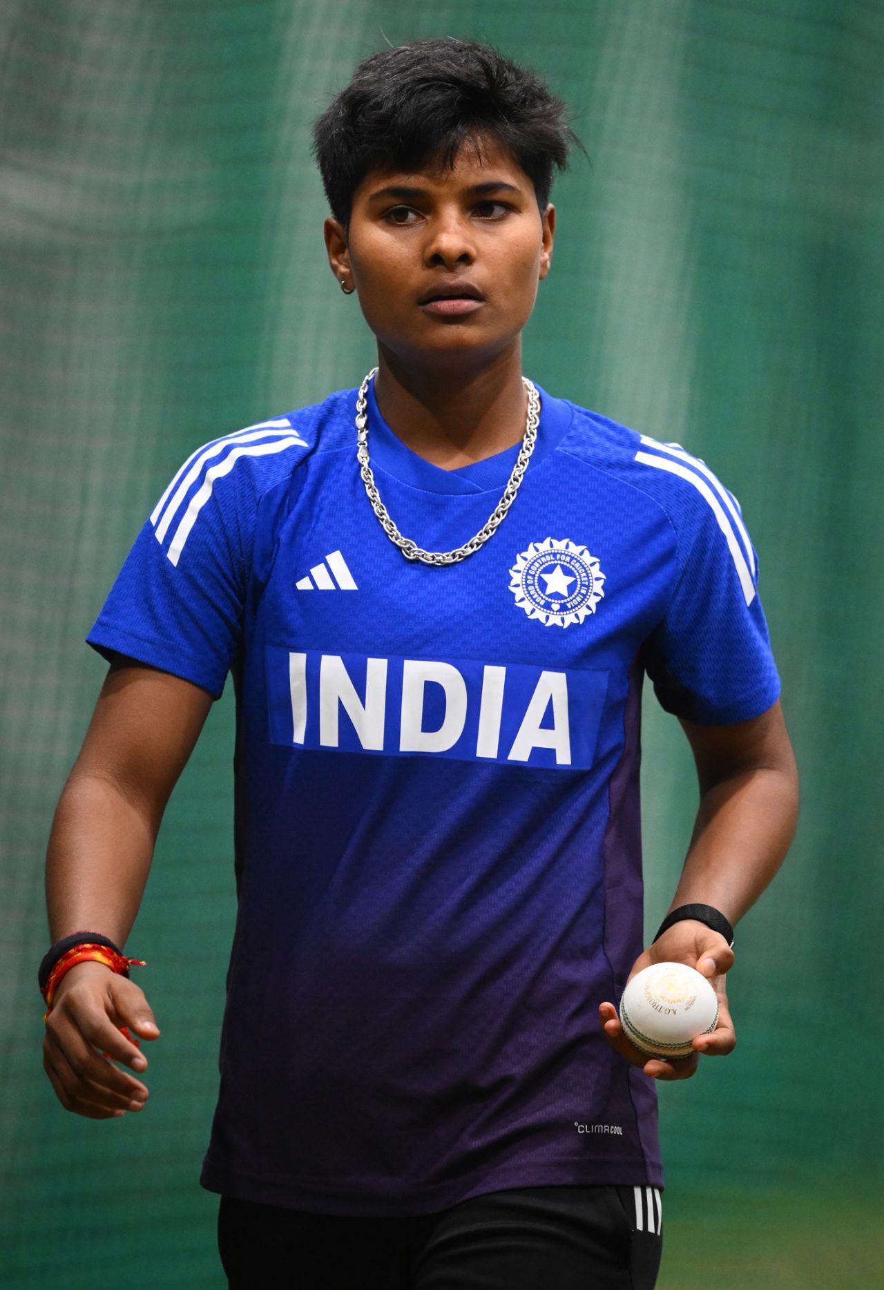 Kranti Gaud tunes up for the crucial game against England, Indore, October 17, 2025