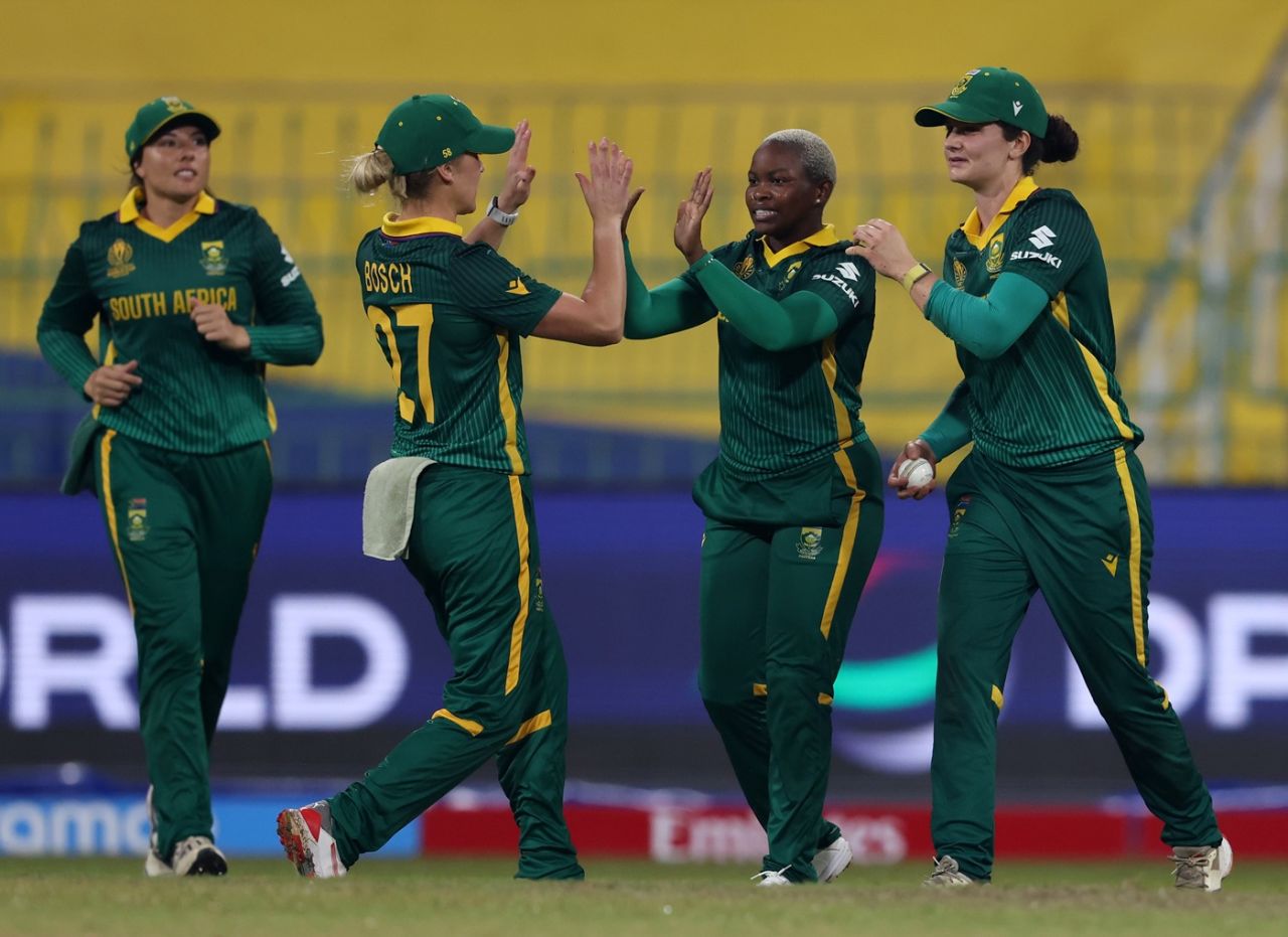 Nonkululeko Mlaba finished with three wickets, Sri Lanka vs South Africa, Women's ODI World Cup, Colombo, October 17, 2025