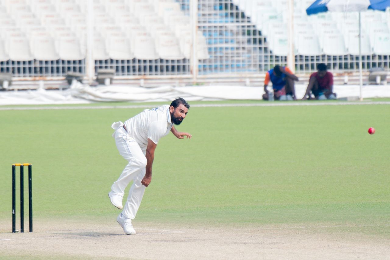 Mohammed Shami bowls, Bengal vs Uttarakhand, Ranji Trophy, 4th day, Kolkata, October 18, 2025
