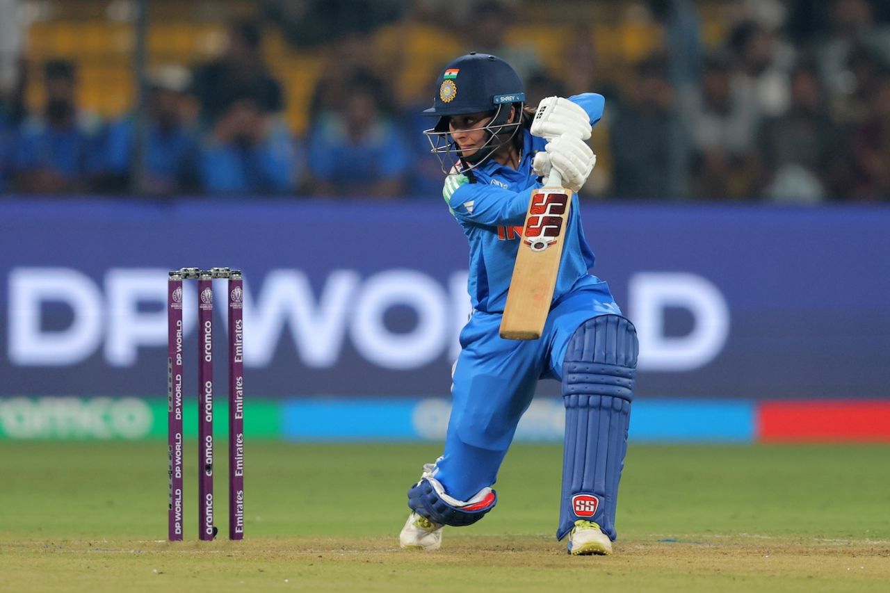 Harleen Deol was busy at No. 3 with some boundaries, India vs England, Women's ODI World Cup, Indore, October 19, 2025