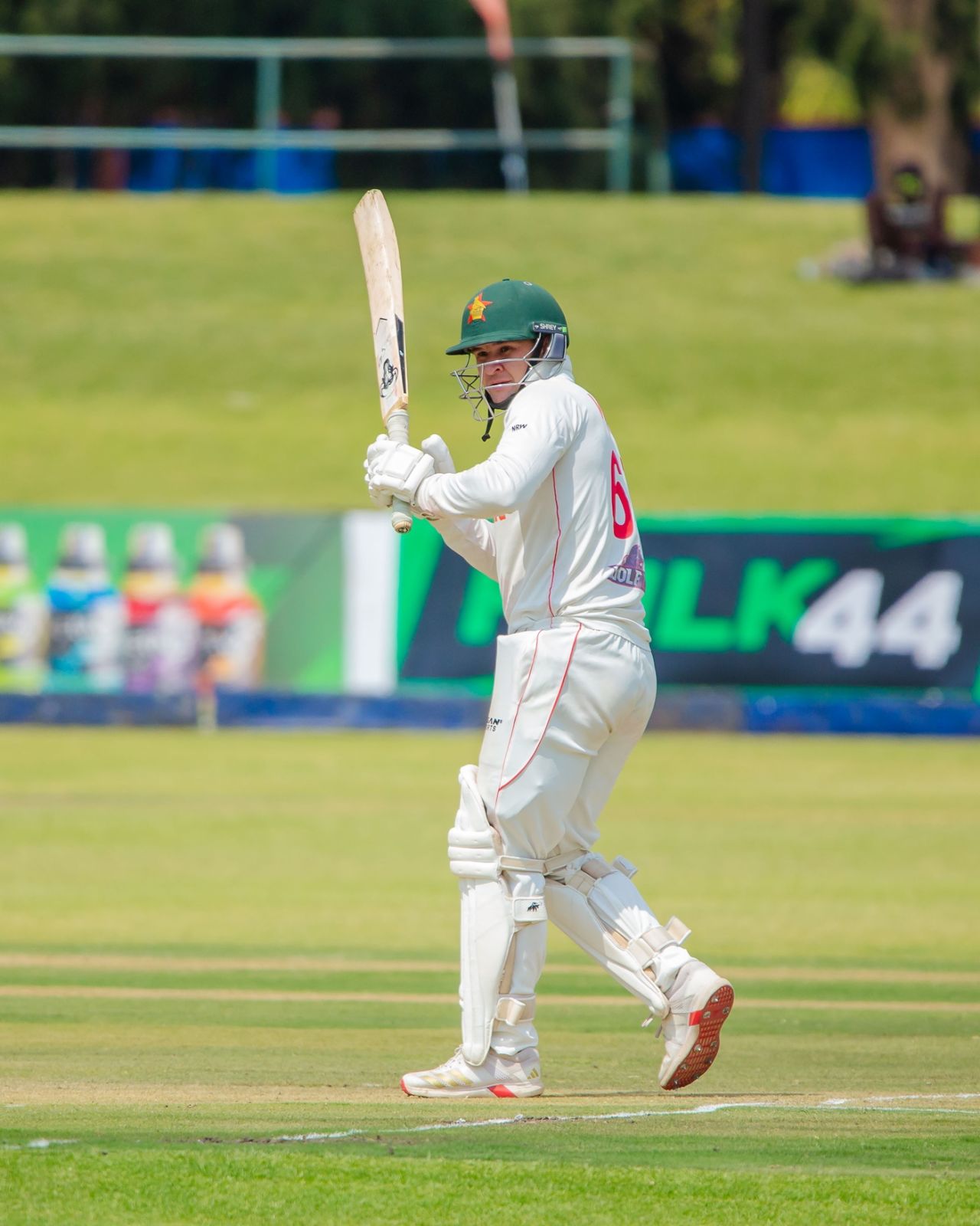 Nick Welch rode his luck to make 49, Zimbabwe vs Afghanistan, only Test, Harare, 1st day, October 20, 2025