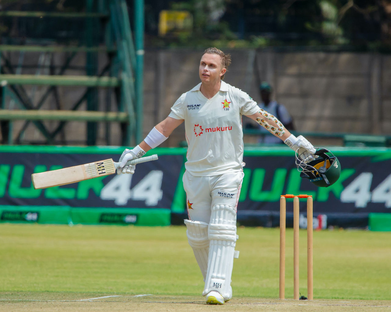 Ben Curran notched up a gritty ton in 217 balls, Zimbabwe vs Afghanistan, Only Test, Harare, 2nd day, October 21, 2025