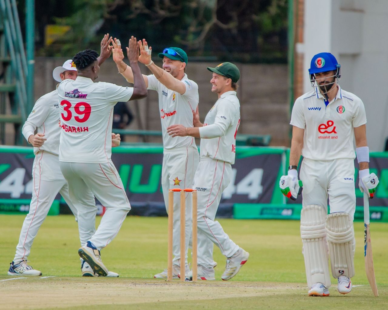 Richard Ngarava took three wickets in the first hour, Zimbabwe vs Afghanistan, one-off Test, Harare, 3rd day, October 22, 2025