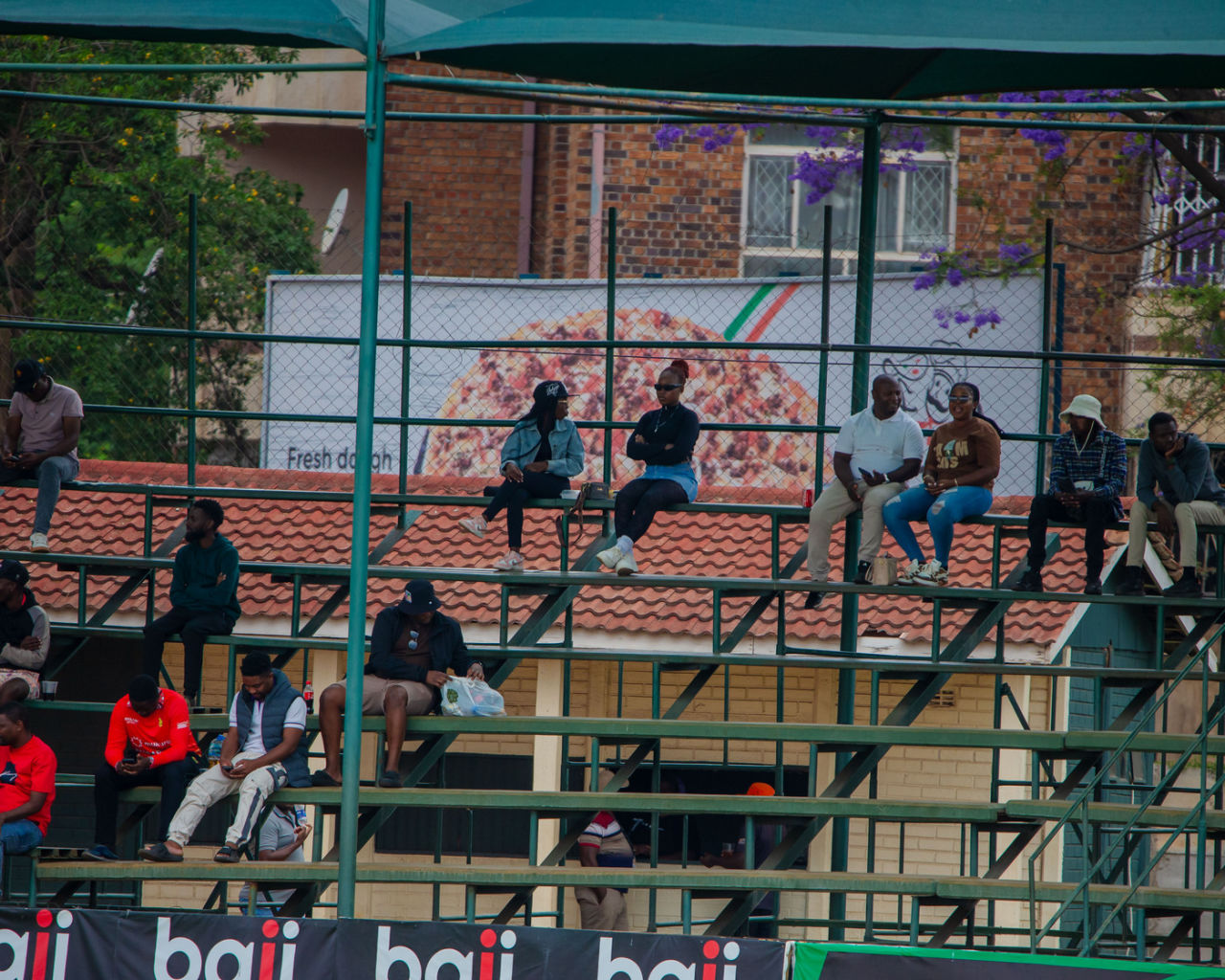 The fans take in the contest at the Harare Sports Club, Zimbabwe vs Afghanistan, one-off Test, Harare, 3rd day, October 22, 2025
