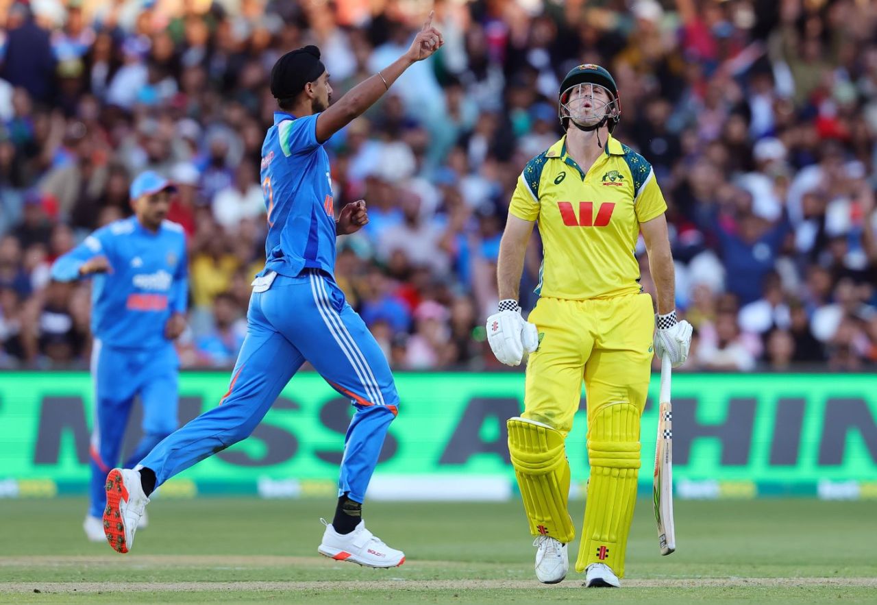 Arshdeep Singh dismissed Mitchell Marsh, Australia vs India, 2nd ODI, Adelaide, October 23, 2025