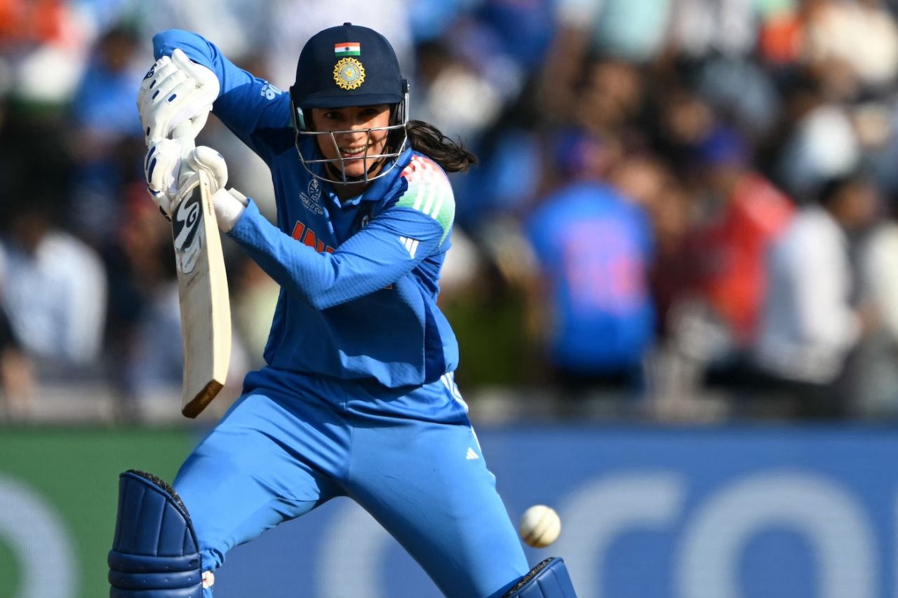 Smriti Mandhana was solid and steady again, India vs New Zealand, Women's ODI World Cup, Navi Mumbai, October 23, 2025