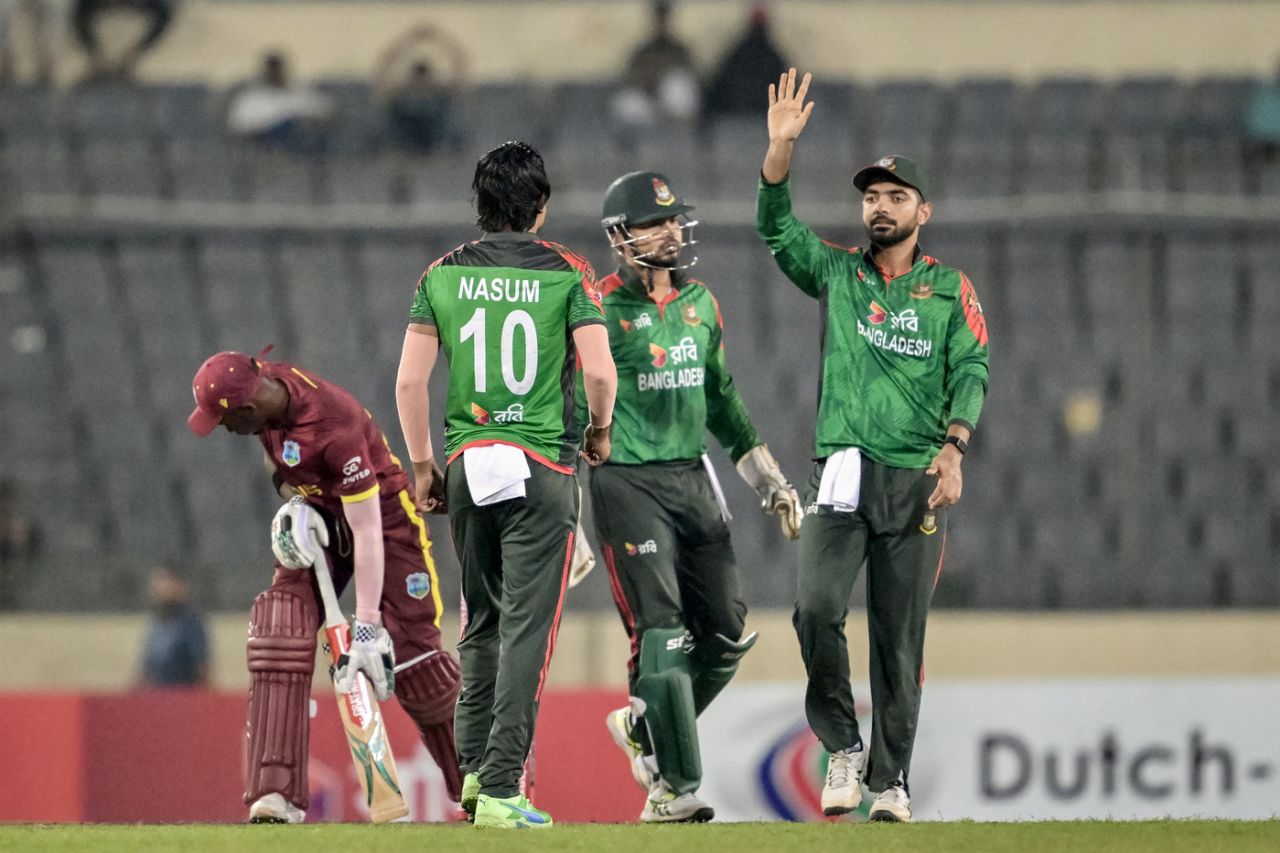The Bangladesh spinners kept West Indies in a chokehold, Bangladesh vs West Indies, 3rd ODI, Dhaka, October 23, 2025