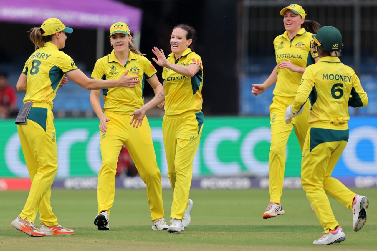 Megan Schutt gave her team the first breakthrough, Australia vs South Africa, Women's World Cup 2025, Indore, October 25, 2025