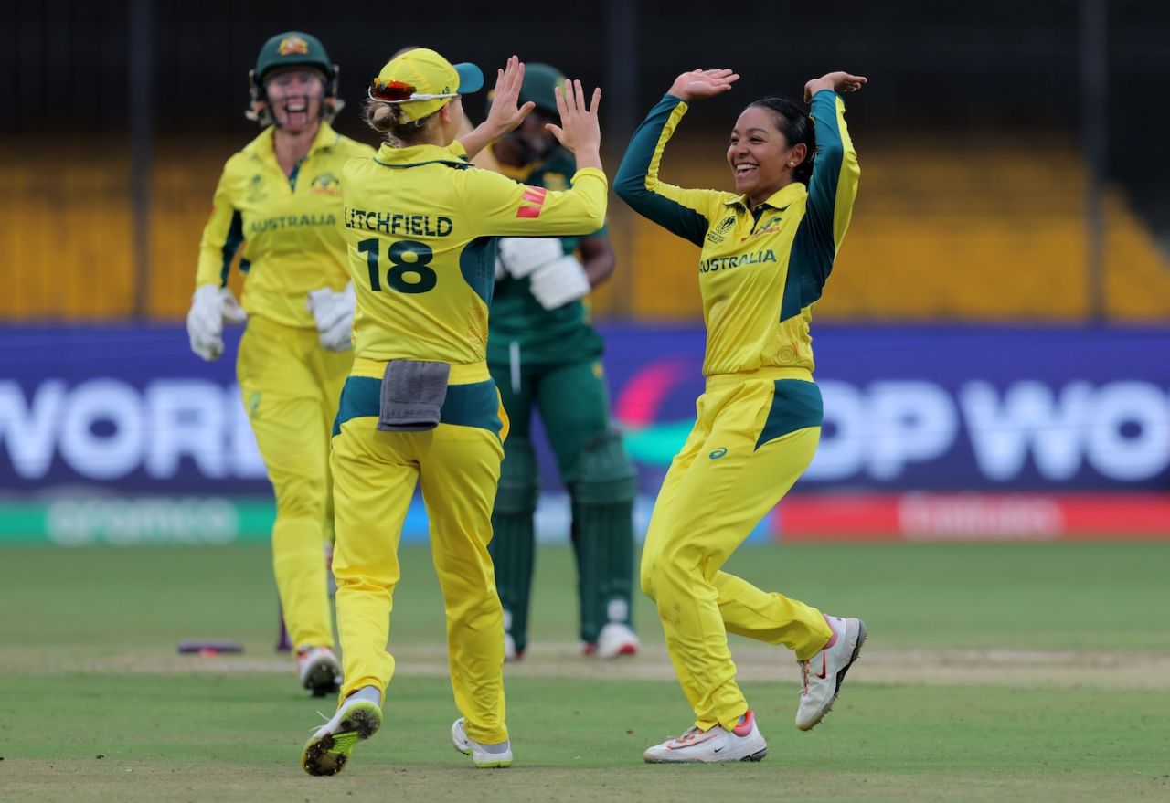 Alana King ran through South Africa, Australia vs South Africa, Women's World Cup 2025, Indore, October 25, 2025