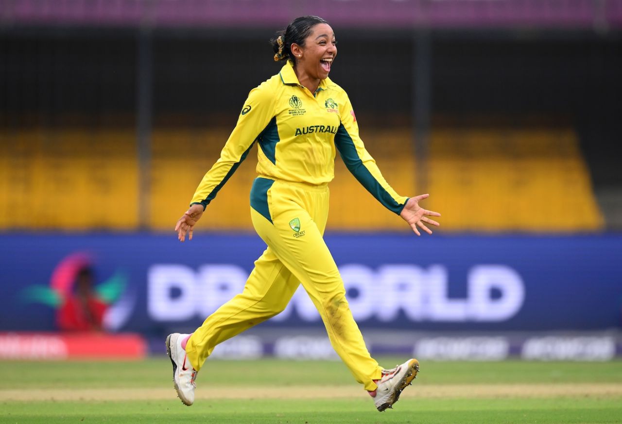 Alana King bagged her second ODI five-for, Australia vs South Africa, Women's World Cup 2025, Indore, October 25, 2025