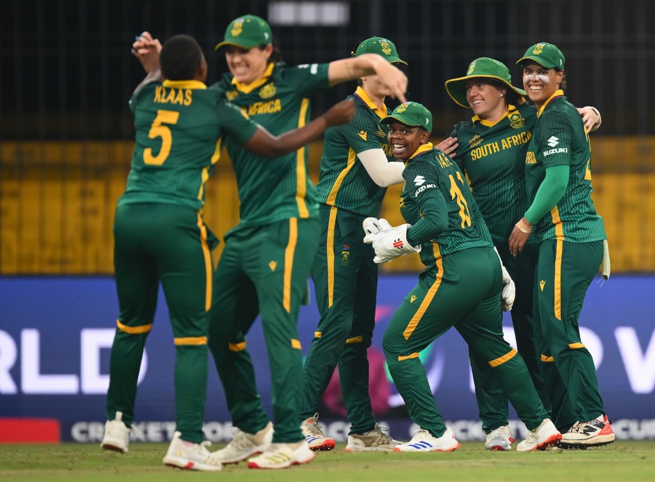 South Africa were ecstatic after removing Ellyse Perry cheaply, Australia vs South Africa, Women's World Cup 2025, Indore, October 25, 2025