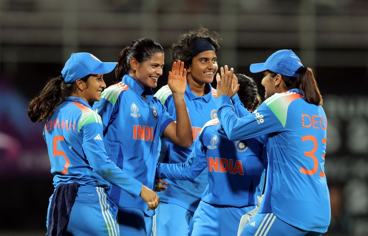 Radha Yadav's direct hit removed Nigar Sultana after the rain break, India vs Bangladesh, Women's World Cup 2025, Navi Mumbai, October 26, 2025