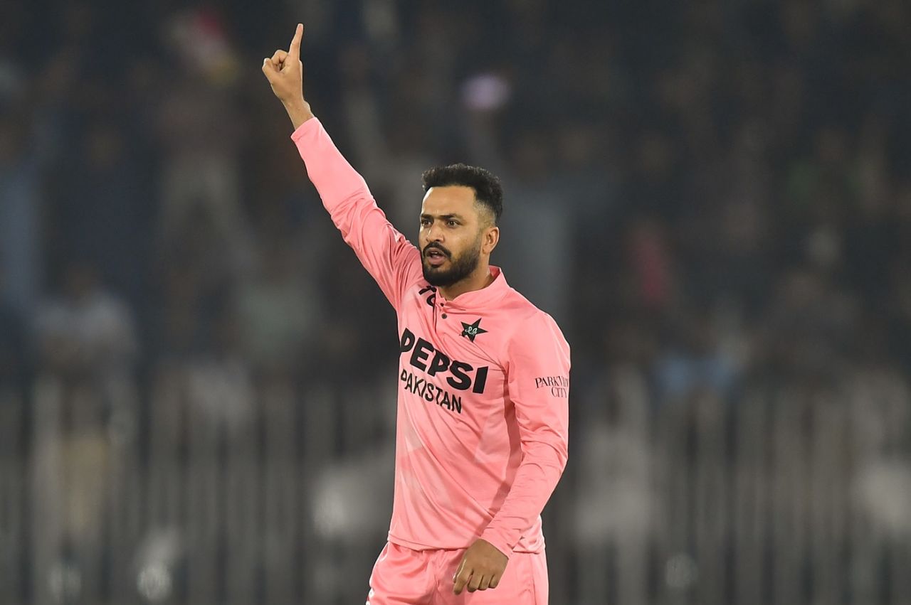 Mohammad Nawaz finished with figures of 3 for 26, Pakistan vs South Africa, 1st T20I, Rawalpindi, October 28, 2025